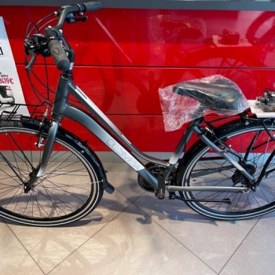 Bicicletta City-Bike Olympia “College 2022” 21 Velocita'  Donna colore Argento Opaco-Nera, NUOVA