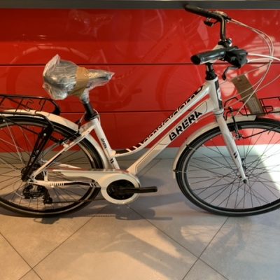 Bicicletta City-Bike “Brera Amsterdam 28“ Donna Alluminio 21 V Misura 44 colore Bianca Nera
