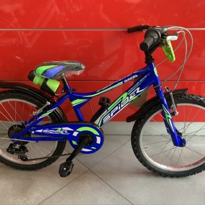Bicicletta Bimbo Brera "SPIDER  Ruota 20 Pollici"-Acciaio -6 Velocità Colore Blu-Verde