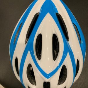 Casco Bicicletta Ciclo per Adulto Rms BTA misuraL colore Bianco-Azzurro