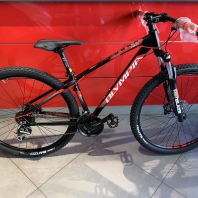 Bicicletta Mtb 29“Olympia Cobra ”Alluminio 24 V Telaio Misura S Nera-Rossa