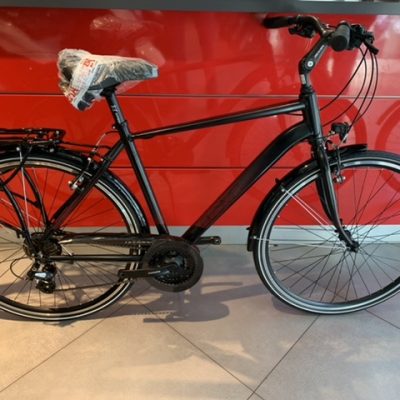 Bicicletta City-Bike Olympia “College 2021 ”Uomo Misura 52 M  colore Nera Opaco-Rossa