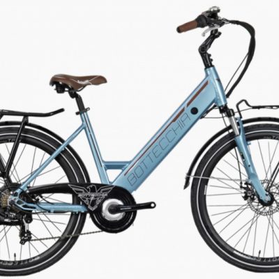 Bicicletta E-Bike BOTTECCHIA  "BE 15 TRK LADY'" 26 Alluminio Donna Colore Nero   Lucido,