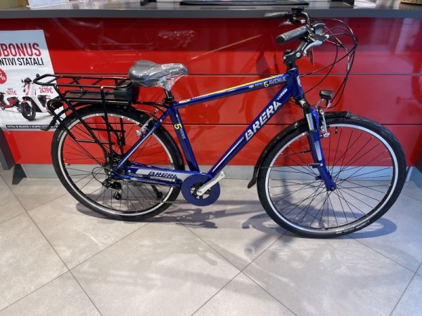 Bicicletta E-Bike BRERA "5TH AVENUE 2022  “Alluminio Uomo Colore BLU LUCIDO MISURA 50, NUOVO