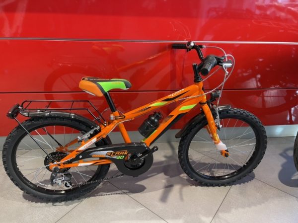Bicicletta Bimbo "STARK Ruota 20 Pollici"-Acciaio 6 Velocità Colore Arancio