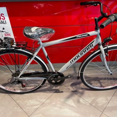 Bicicletta City-Bike “By Molinari “ Uomo Acciaio  6 V Taglia 50 colore Argento Lucido