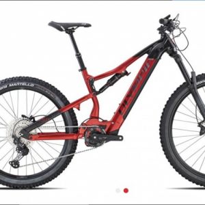 Bicicletta  Mtb E-Bike FULL Olympia “EX 900 Sport 2022 ZEB”  Taglia S Motore 85 Nm Olieds Batteria 900 Wh Colore Rosso Opaco