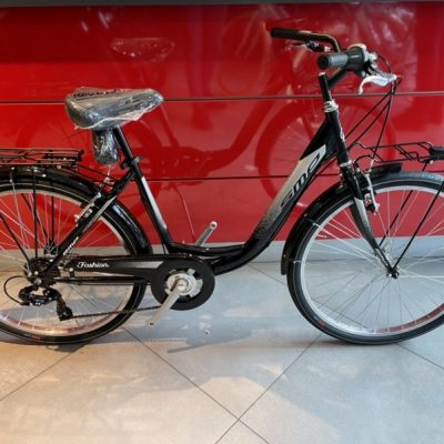 Bicicletta  Spm 26  Monotubo -Accesso Facilitato Acciaio   - 6 Velocità Colore Nero Lucido