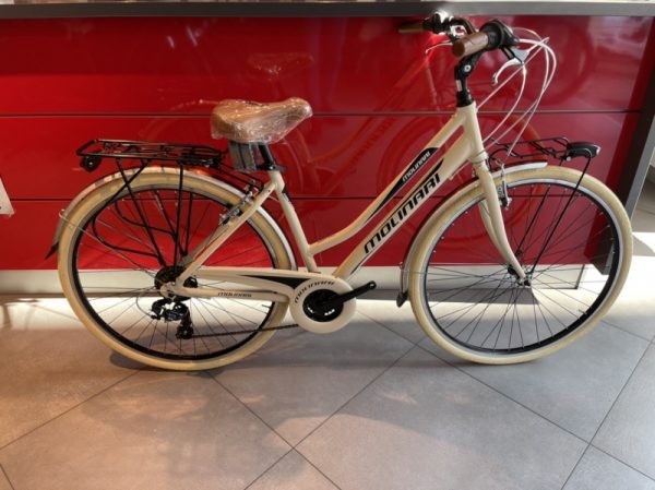 Bicicletta City-Bike “By Molinari “Donna  Alluminio 21 V Grip colore Beige
