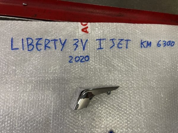 Deflettore Scudo Anteriore Destro cromato Liberty 50-125 IJet 2015-2021 codice 1B001336 Originale , NUOVO