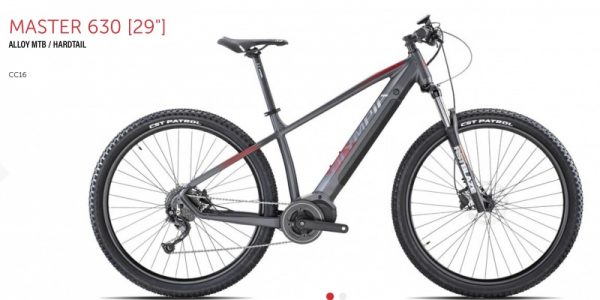 Bicicletta Mtb E-Bike Front 29 Pollici   Olympia “Master 2022 ” Alluminio  Taglia L Colore Antracite-Rossa