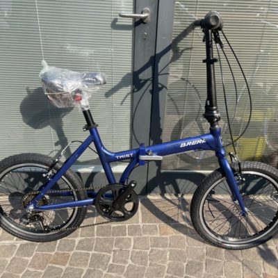 Bicicletta Brera Pieghevole Donna "TWIST " Ruota 20 Alluminio  6 Velocità Colore Blu Opaco