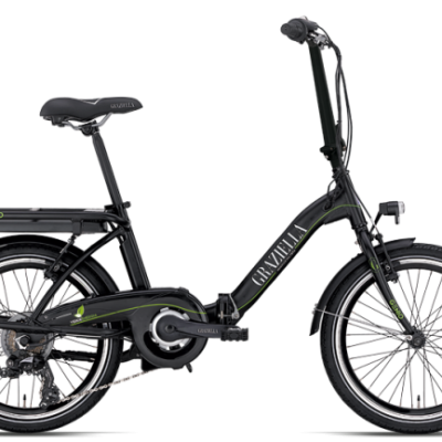Bicicletta E-Bike BOTTECCHIA  "BE 05 GENIO E-BIKE GRAZIELLA GENIO 20″  Motore Ruota posteriore Batteria 8 Amper  Alluminio Donna Colore Nera  Opaca ,