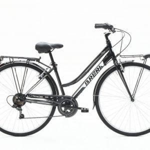 Bicicletta City-Bike “Brera KING“ Donna Acciaio 7 V Misura 43 colore Nera-Bianca- ,NUOVO