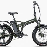 Bicicletta E-Bike BOTTECCHIA  “BE 01 PIT BULL 2022 FAT 20  Motore Ruota posteriore  Batteria  522 Wh  Alluminio Donna Colore Verde Opaca ,