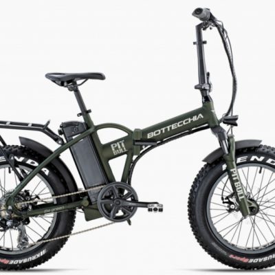 Bicicletta E-Bike BOTTECCHIA  "BE 01 PIT BULL 2022 FAT 20  Motore Ruota posteriore  Batteria  522 Wh  Alluminio Donna Colore Verde Opaca ,