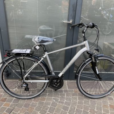 Bicicletta City-Bike Olympia “College 2022 ”Uomo 21V Misura 48 S colore Argento Opaco