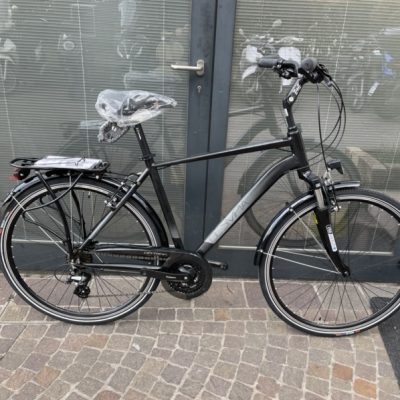 Bicicletta City-Bike Olympia “College 2022 ”Uomo 21V Misura 52  M colore Nera Opaco-Grigia