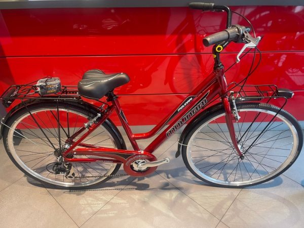 Bicicletta City-Bike “By Molinari “ Donna Alluminio 6 V colore Rossa Lucido