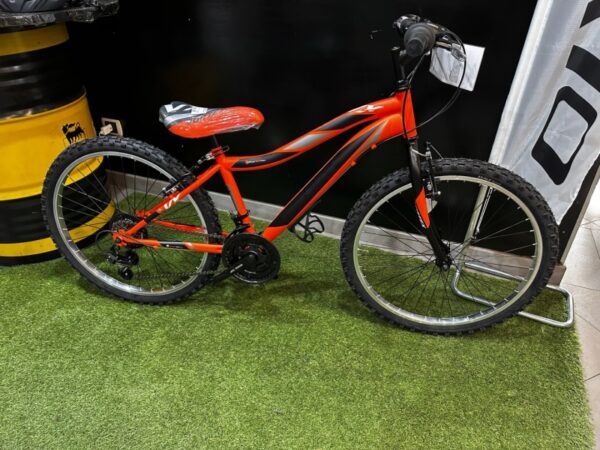 Bicicletta  Mtb 24 Bimbo "STARK " Acciaio -18 Velocità Colore Arancio-Nero