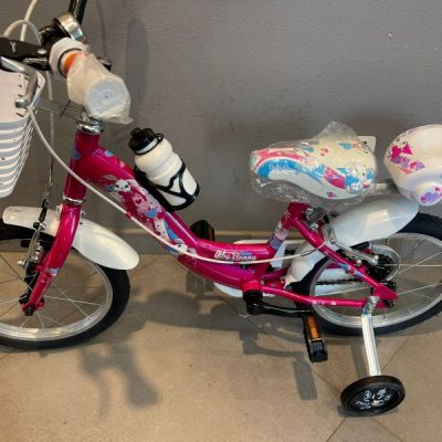Bicicletta Bimba “BABY BUNNY” "Ruota 14 Pollici" -Acciaio  1 Velocità Colore Ciclamino
