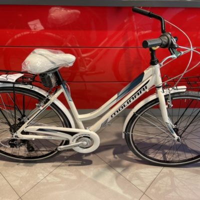 Bicicletta City-Bike “By Molinari “ Modello Idroformato  Donna  Alluminio 7 V Taglia L Telaio  46  colore Bianco Lucido
