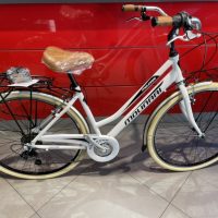 Bicicletta City-Bike “By Molinari “ Modello Retro’  Donna  Alluminio 7 V Taglia L Telaio  46  colore Bianca Lucida