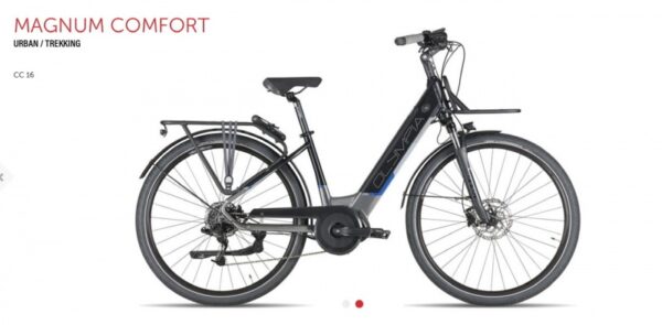 Bicicletta E-Bike Olympia "New Magnum 700 2023“Alluminio Donna Colore 16 ANTRACITE-NERO