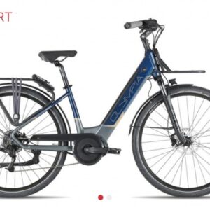 Bicicletta E-Bike Olympia "New Magnum 700 2023“Alluminio Donna Colore 27 ANTRACITE-AZZURRA