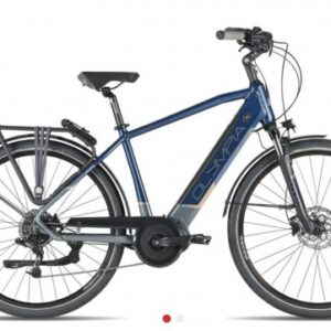 Bicicletta E-Bike Olympia "New Magnum 700 2023“Alluminio Uomo Colore 27 ANTRACITE-AZZURRA