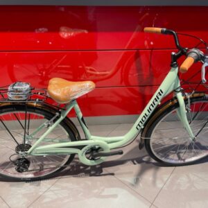 Bicicletta Monotubo Donna "Molinari"Ruota 26  Alluminio - 6 Velocità Colore Tiffany Lucida