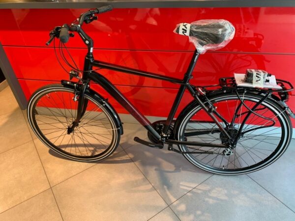 Bicicletta City-Bike Olympia “College 2023”Uomo 21V Misura S 48 colore Nero Opaco-Rossa