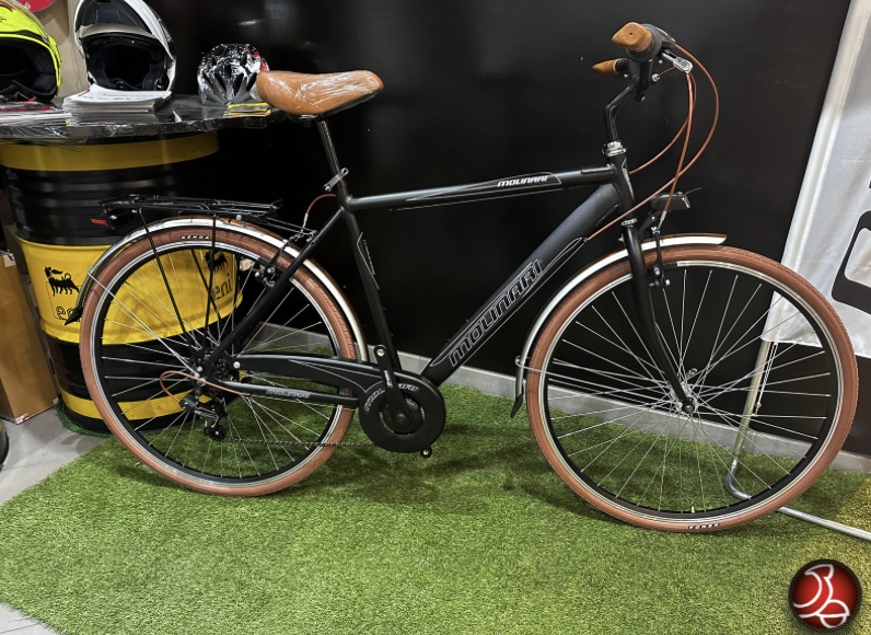 Bicicletta City-Bike “By Molinari “ Uomo Alluminio 6 V Taglia 54 colore Nero Opaca