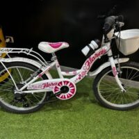 Bicicletta Bimba  Brera” FLORA” Ruota 20 Cambio 6 Velocita’ Colore Bianca-Rosa
