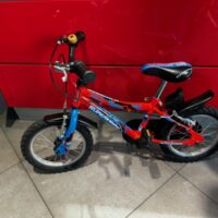 Bicicletta Bimbo Rollmar “SUPEREROE Ruota 14 Pollici”-Acciaio -1 Velocità Colore Rosso-Blu