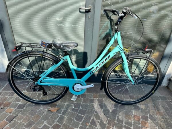 Bicicletta City-Bike “By Molinari “Donna Alluminio 7 V Taglia L Telaio 43 colore Verde Lucido
