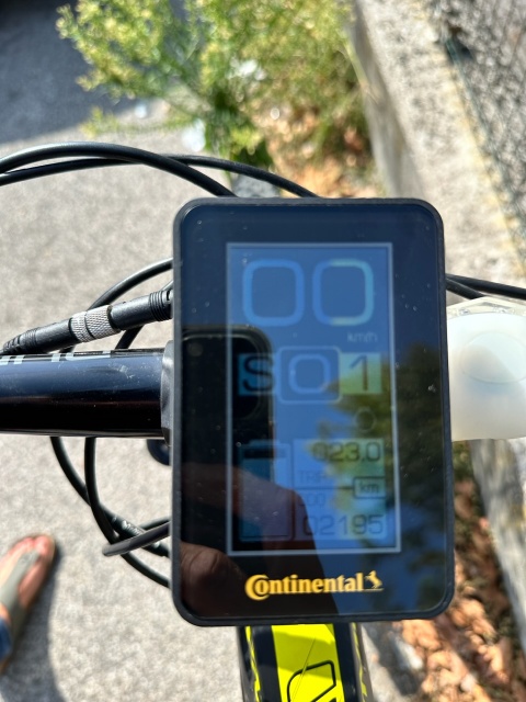 E-Bike Olympia E1X Carbon Taglia M colore nero giallo cambio shimano xt 11 km 2100