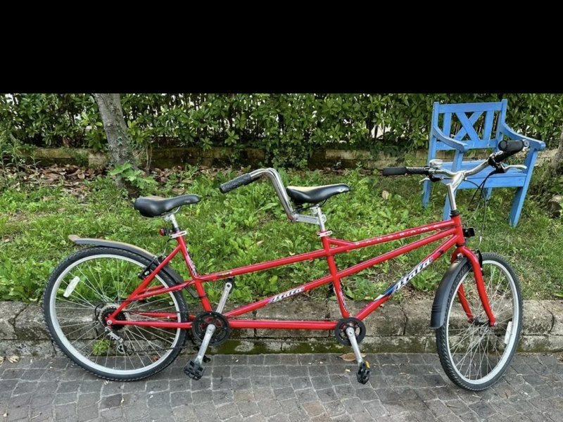 Bicicletta Tandem  “Atala” Alluminio Taglia M Colore Rossa