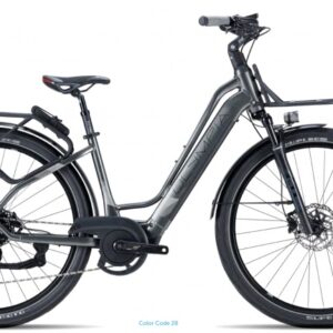 Bicicletta E-Bike Olympia "SPEEDSTER COMFORT 2024 BATTERIA 900 !!! MOTORE OLIEDS “Alluminio DONNA  Colore Silver Argento  Lucida
