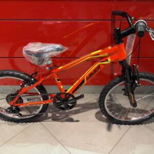 Bicicletta Bimbo Mtb Forcella ammortizzata  Ruota 20 Pollici"Acciaio - 6 Velocità Colore Rossa-Gialla, Nuova